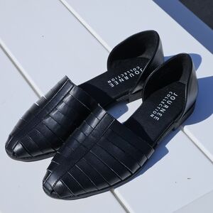 Journee Collection Women's Black Woven Slip-On Shoes 9.5 (NWT)